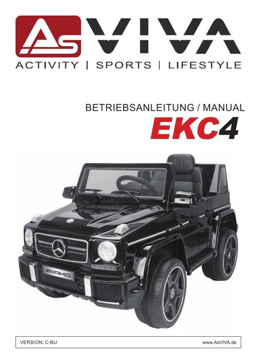Elektro Auto AMG (JJ263) EKC4_BLACK Bedienungsanleitung