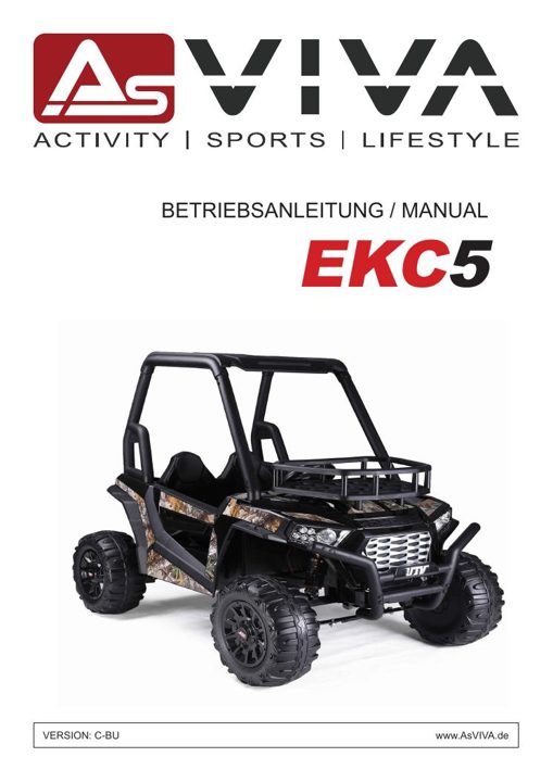 Elektro Auto UTV (JS360 A) EKC5_BLACK Bedienungsanleitung