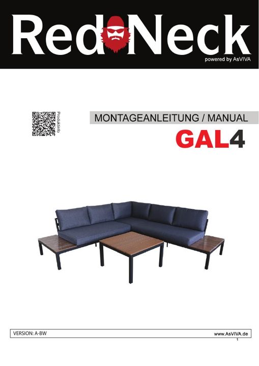 Gartenmöbel (GFKD4763-2) GAL4 Bedienungsanleitung