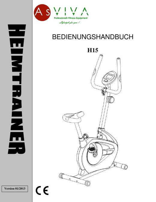 Heimtrainer H15 Bedienungsanleitung