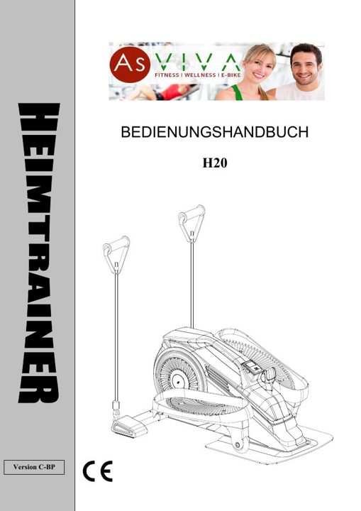 Heimtrainer H20 Bedienungsanleitung
