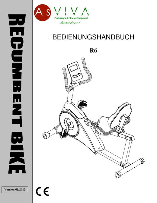 Liegeergometer R6 Bedienungsanleitung