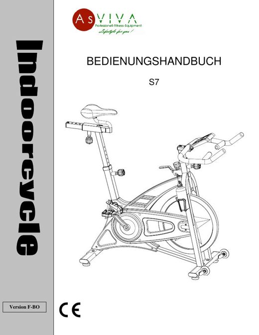 Indoor Cycle S7 Bedienungsanleitung