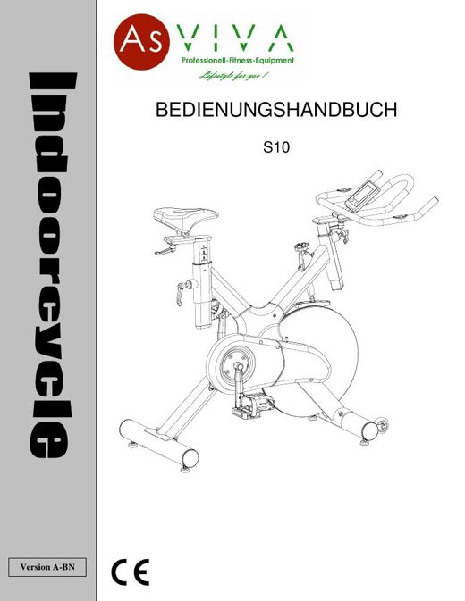 Indoor Cycle S10 Bedienungsanleitung