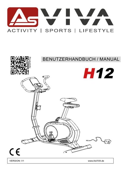 Ergometer Speedbike H12 Bedienungsanleitung