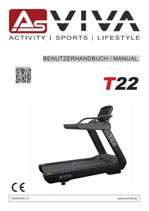 Studio Pro T22 Treadmill Bedienungsanleitung