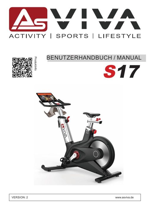 Speedbike Studio Pro S17 Bedienungsanleitung