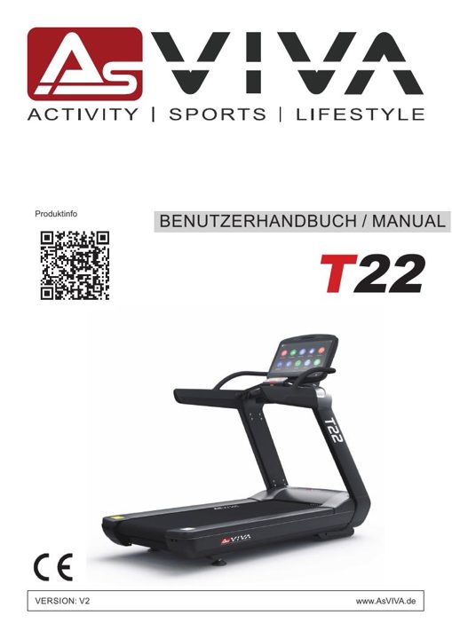 Studio Pro T22 Treadmill Bedienungsanleitung