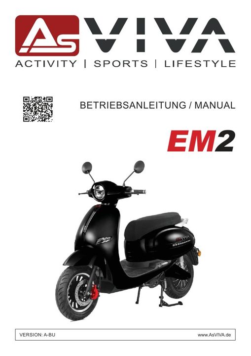 AsVIVA EM2 e-scooter battery 60V 22.4Ah Li-Ion