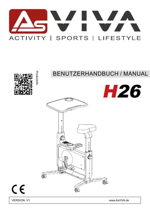 Desk Bike & Exercise Bike H26 Bedienungsanleitung