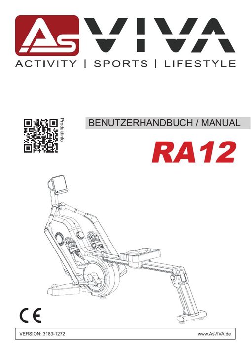 3D Rowing Machine RA12 Rower Bedienungsanleitung