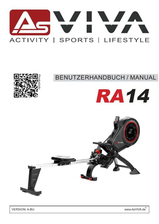 RA14 Magnetic Rower Rowing Machine Bedienungsanleitung