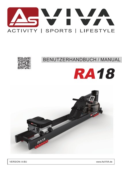 Water Rowing Machine RA18 Pro Bedienungsanleitung