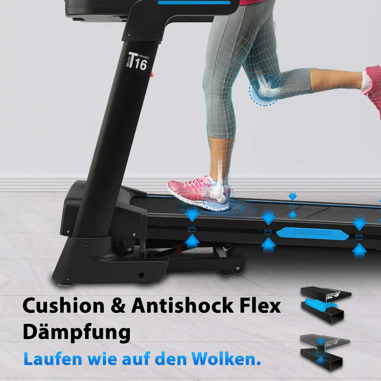 Cushion & Antishock Flex cushioning – run like you're on clouds