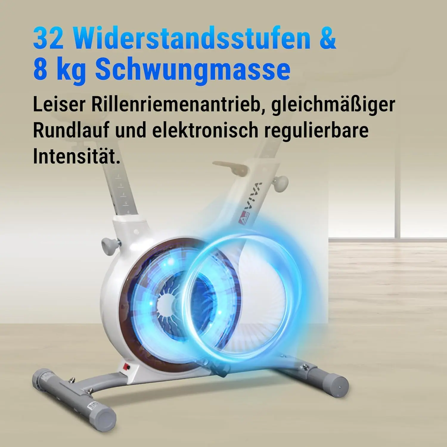 32 resistance levels & 8 kg flywheel