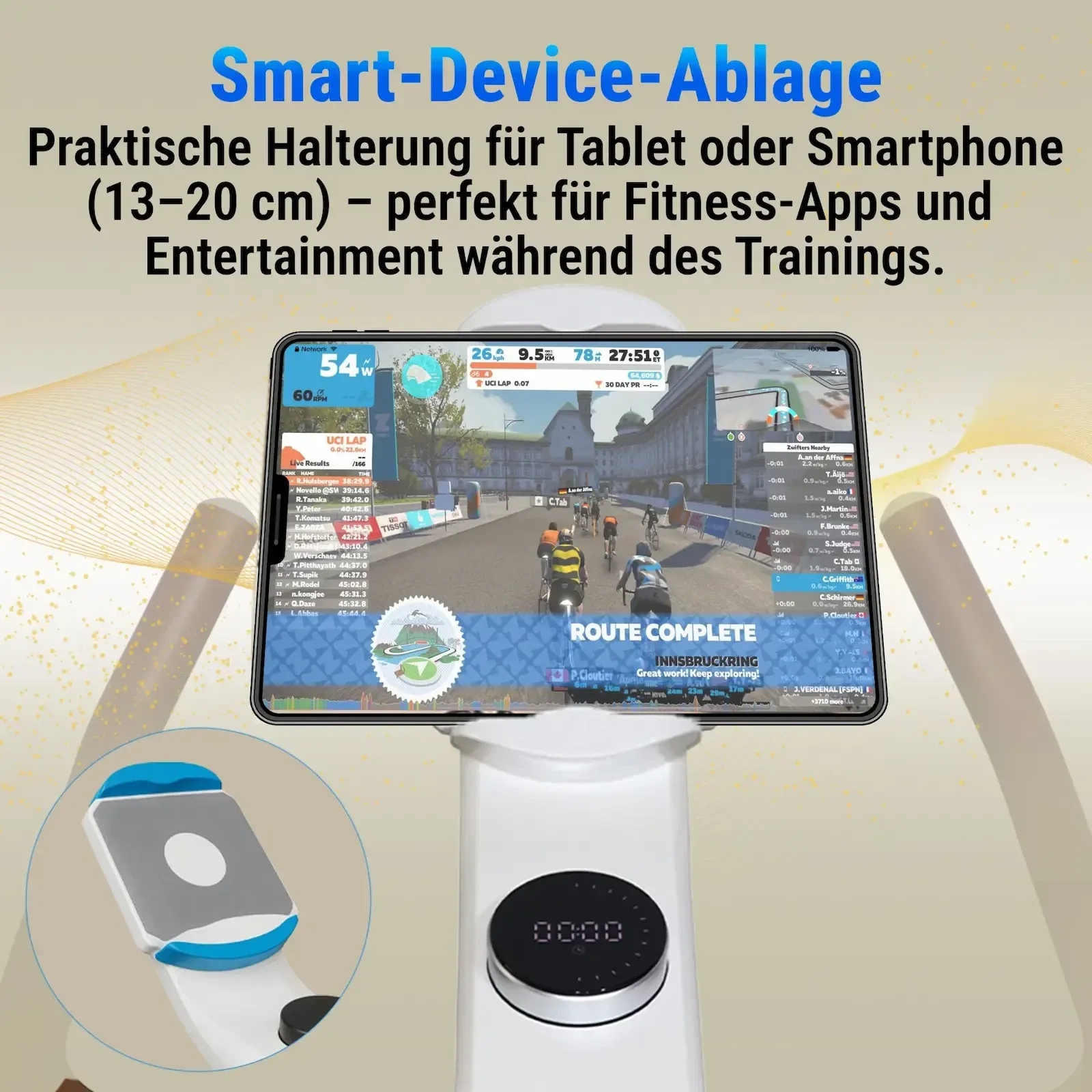 Smart device tray for tablet & smartphone