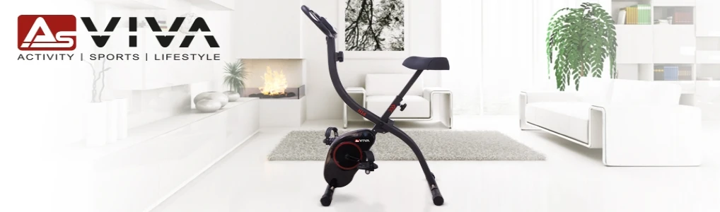 AsVIVA H14 exercise bike – foldable X-bike for home