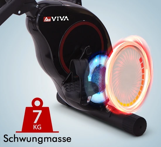 7 kg flywheel for a quiet ride