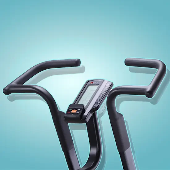 Compact air bike for intense interval training