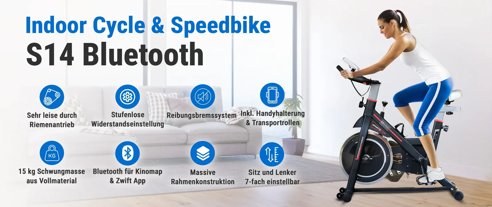 AsVIVA S14 Indoor Cycle & Speedbike – overview