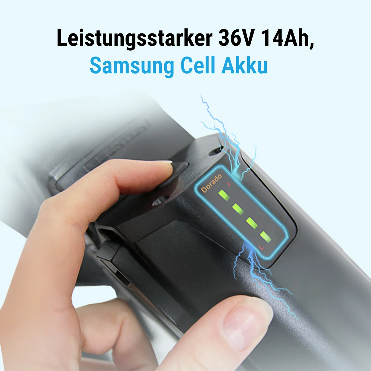 504 Wh Samsung cell battery – up to 100 km
