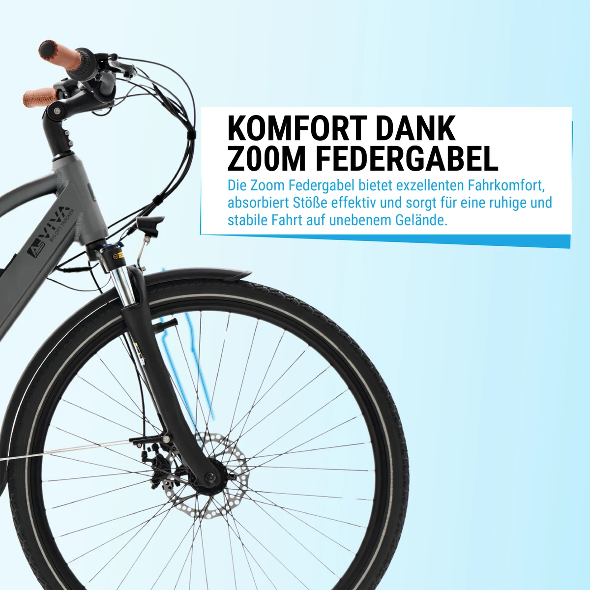 Comfort thanks to the Zoom suspension fork