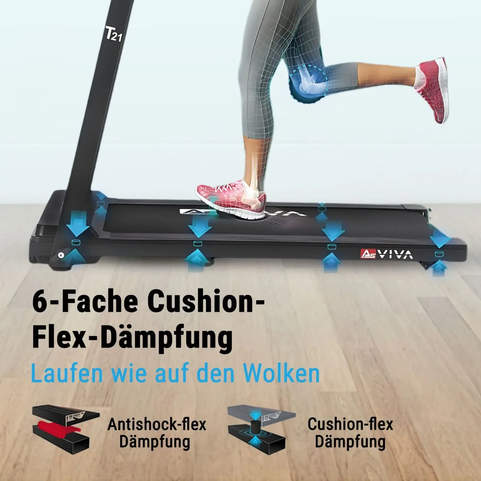 6-point Cushion-Flex cushioning – run like you're on clouds