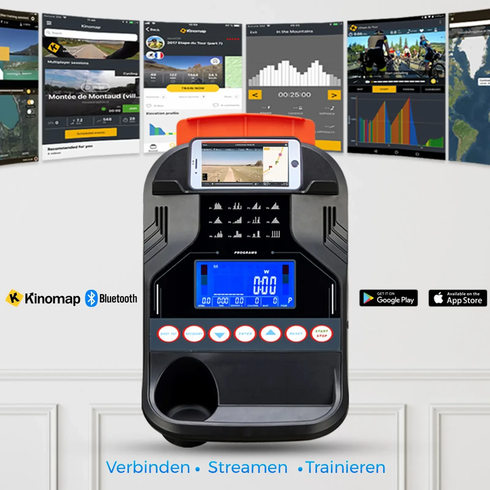 LED training computer with Bluetooth & Kinomap