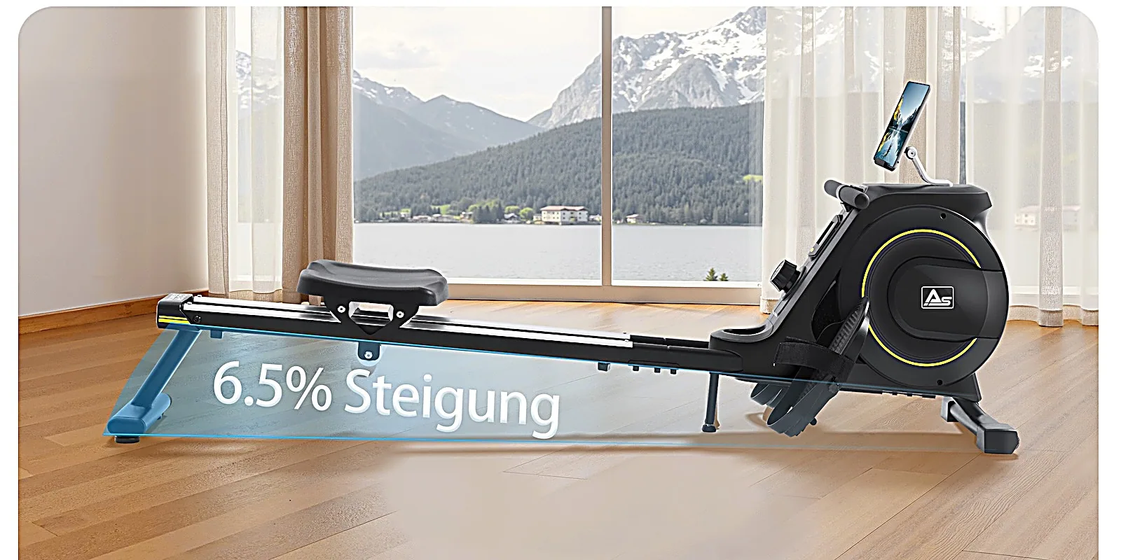AsVIVA RA11 Magnetic rowing machine – features and components at a glance