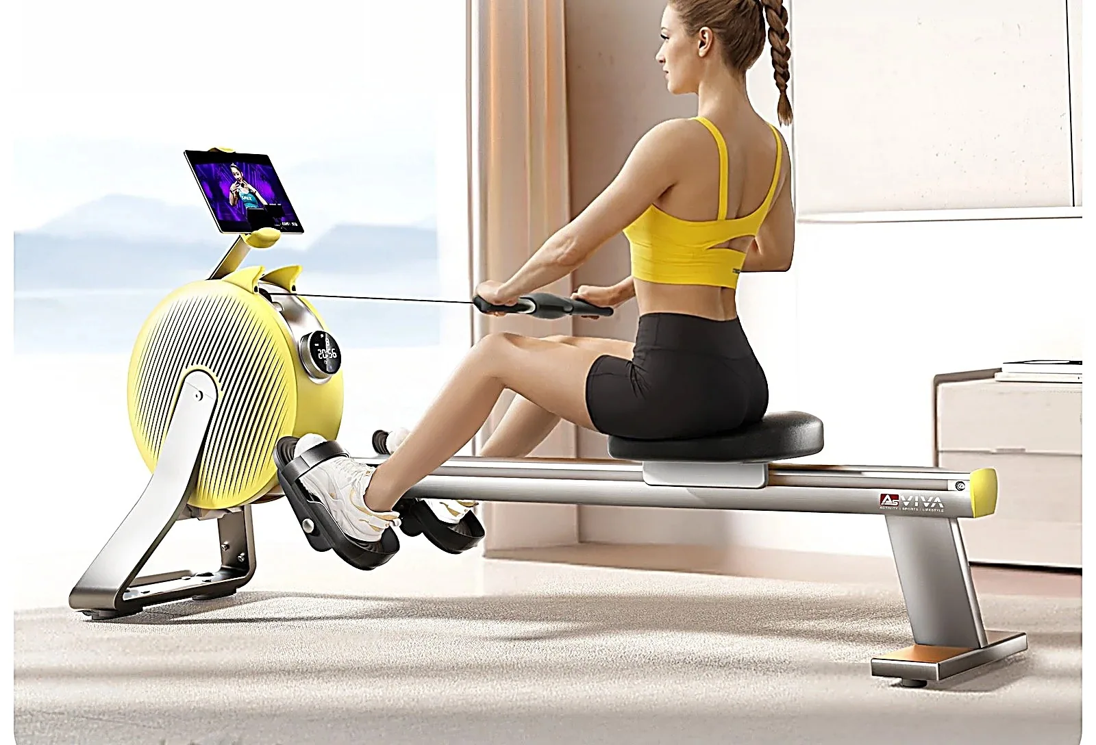AsVIVA RA20 magnetic rowing machine – features and components at a glance