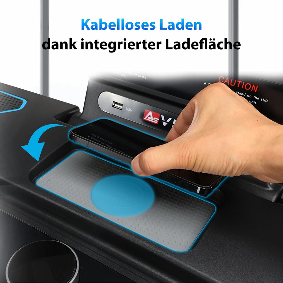 T16: wireless charging on the console