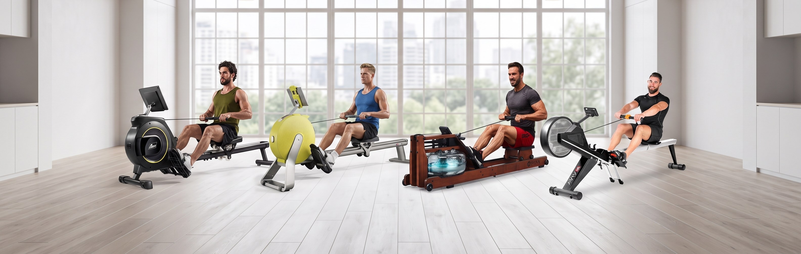 Rowing machines RA11, RA20, RA18 and RA10 compared