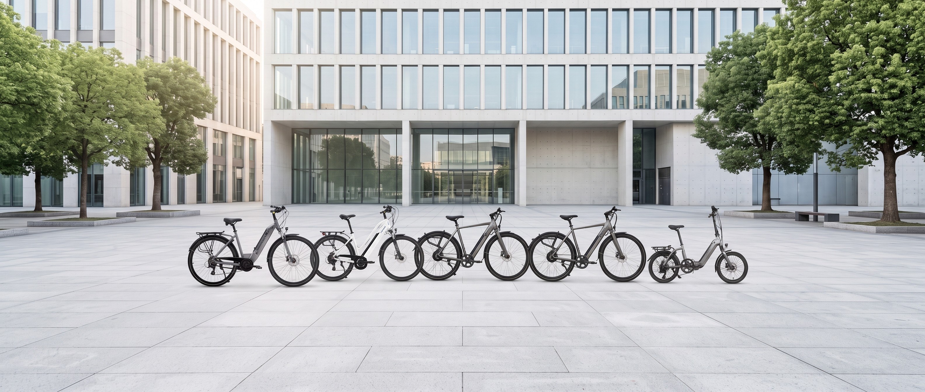 E-bikes B14, B15, BC1B, BC1C and B13 compared
