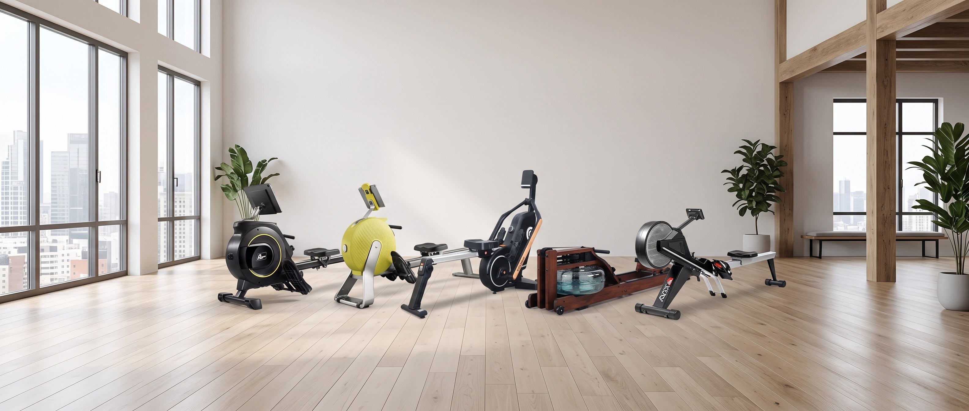 Rowing machines RA11, RA20, RA12, RA18 and RA10 compared