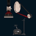 Low-maintenance belt drive of the AsVIVA Ergometer Ride H24 for quiet and smooth pedaling