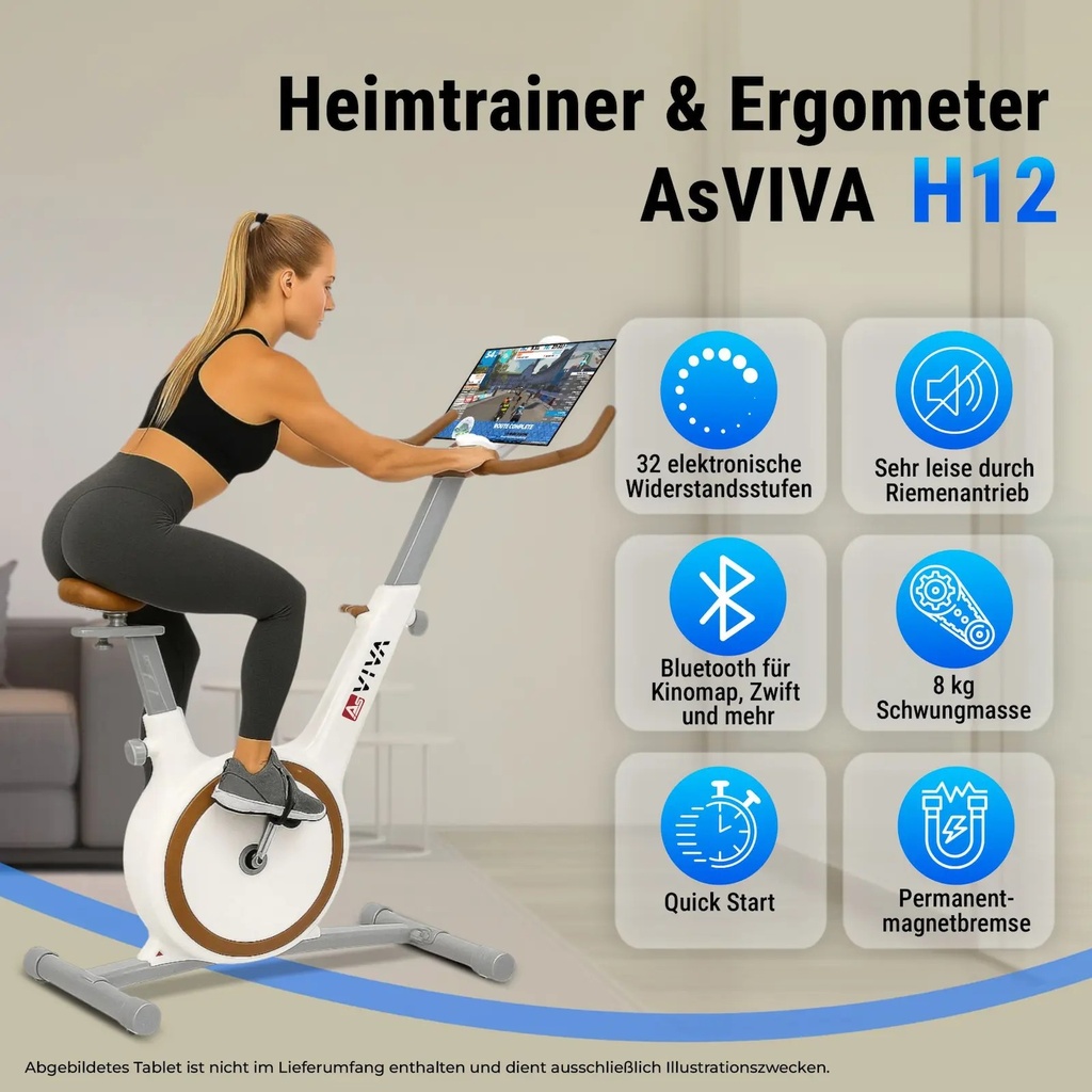 AsVIVA Speedbike H12 ergometer – features