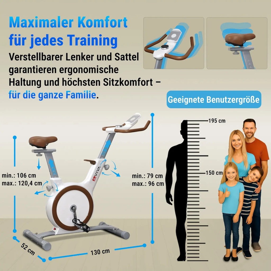 AsVIVA Ergometer Speedbike H12 – Size