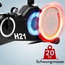AsVIVA ergometer exercise bike H21 Pro Wi-Fi – flywheel magnetic brake