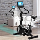 AsVIVA ergometer exercise bike H21 Pro Wi-Fi – transport rollers