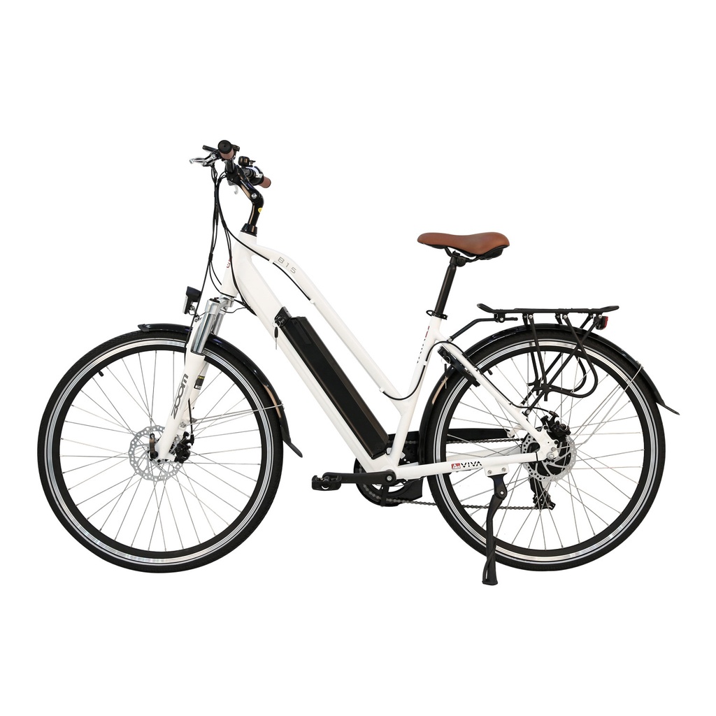 City E-Bike B15 – 28 Zoll – Grau/Weiß – Citybike d Trekkingrad