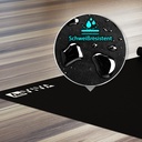 Detailed view of the sweat-resistant and water-repellent surface of the AsVIVA floor protection mat UM2