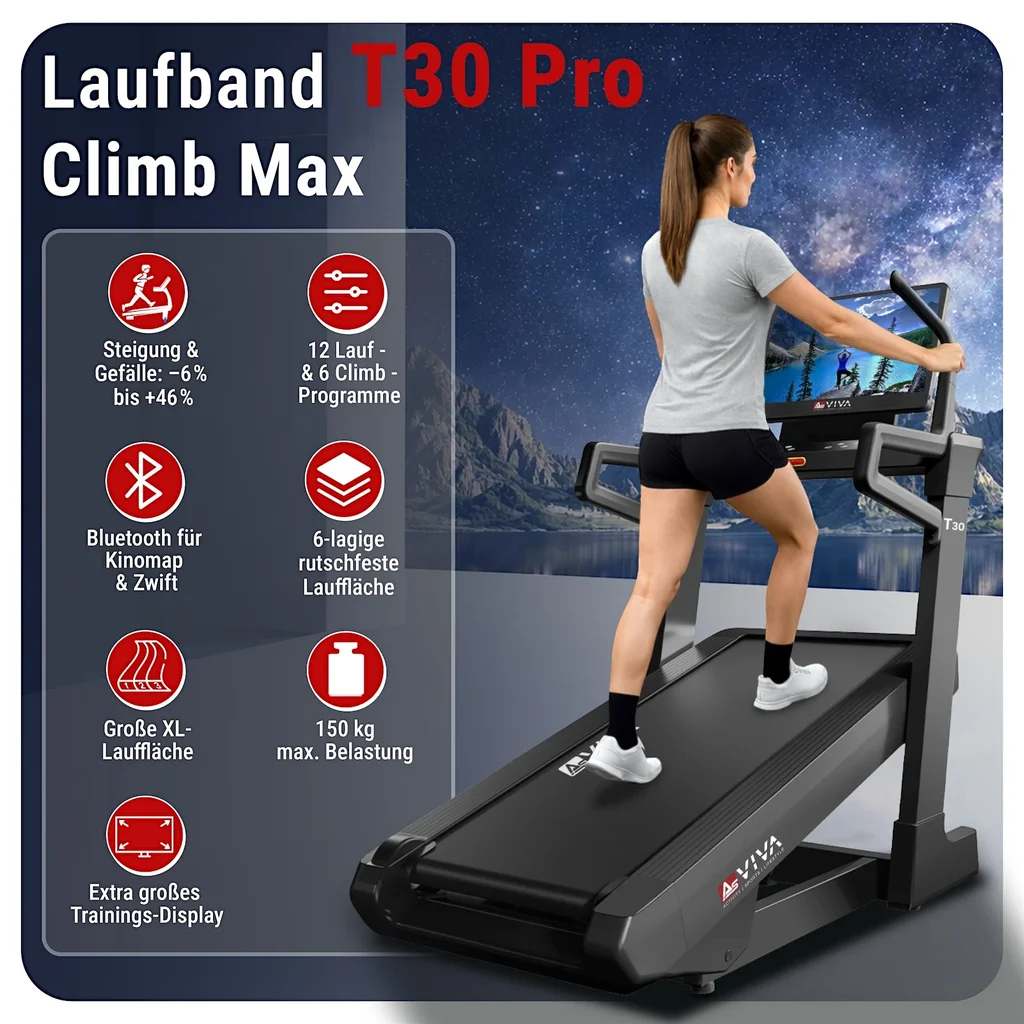 Laufband T30 Pro Max Climb Marathon – Detailansicht