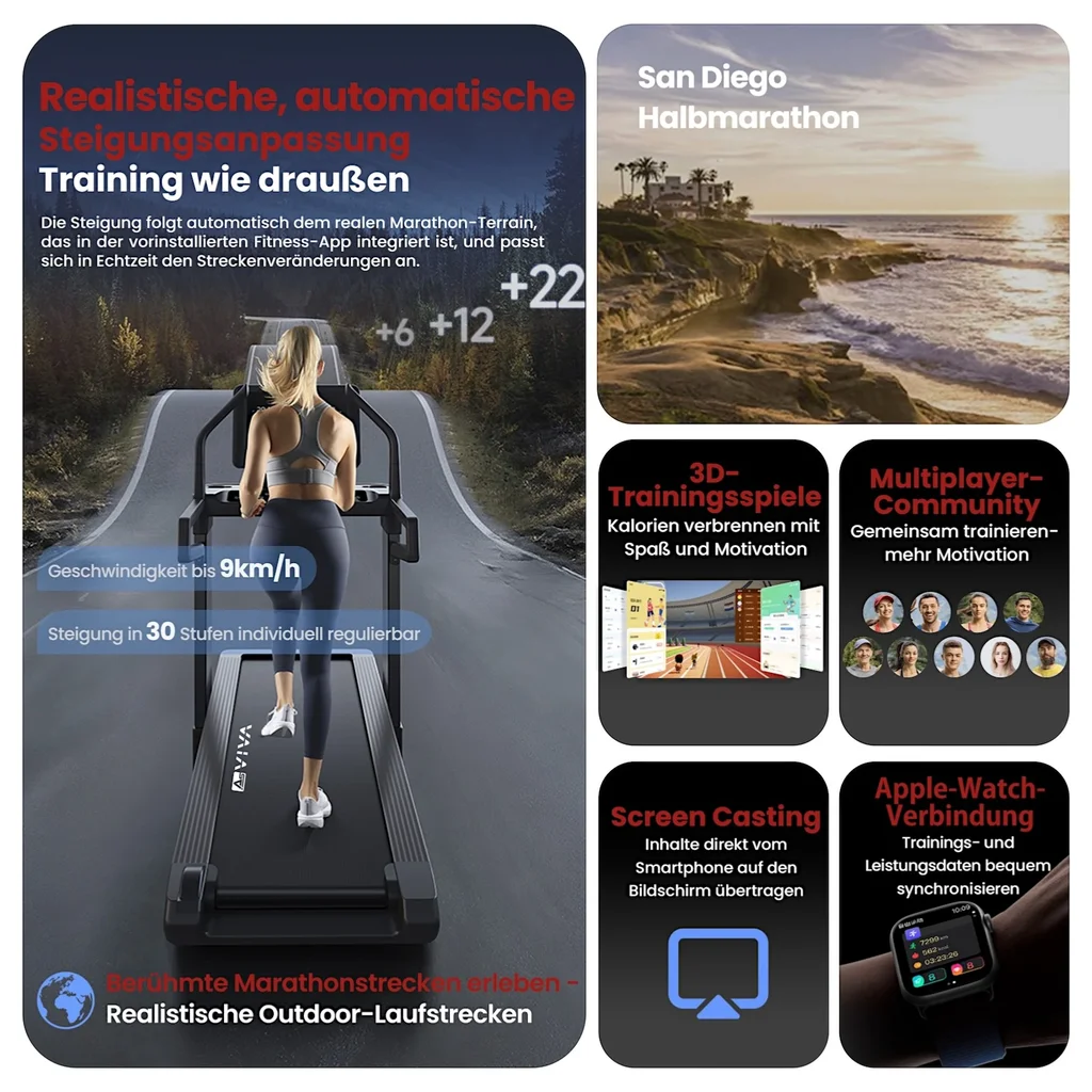 Laufband T30 Pro Max Climb Marathon – Fitness Apps