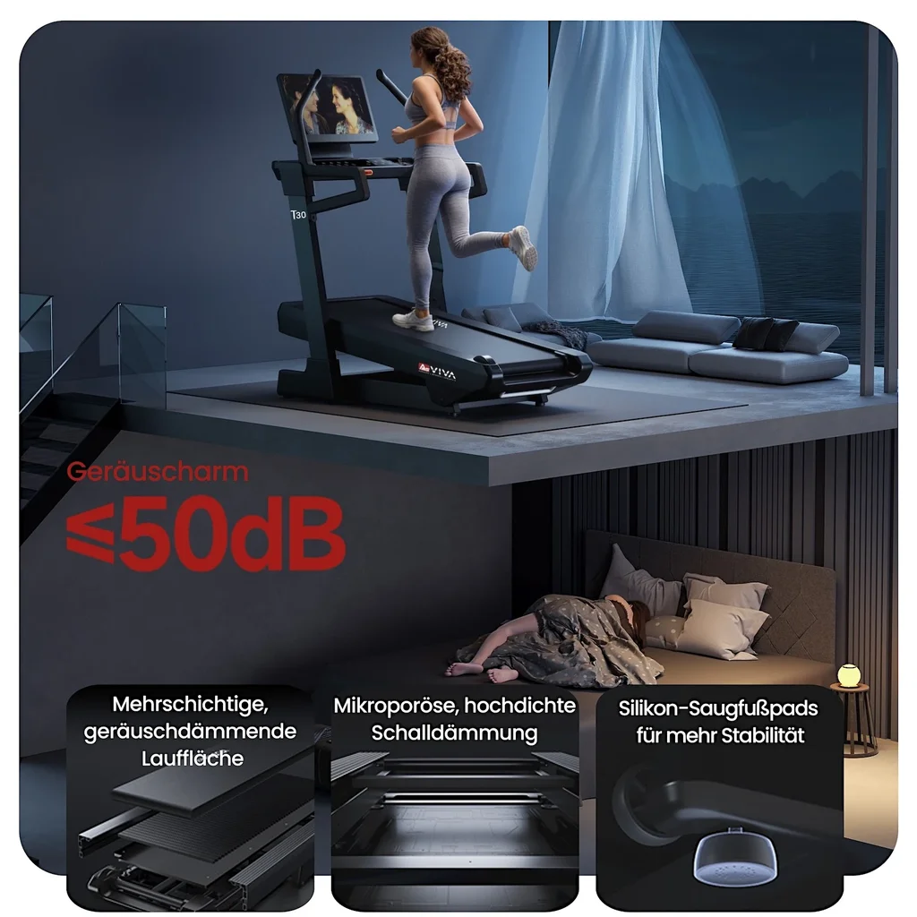 Laufband T30 Pro Max Climb Marathon – Schalldämmung Leise