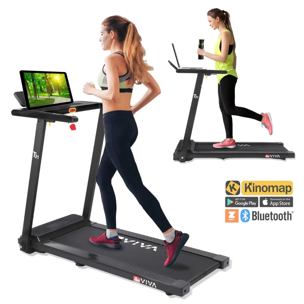 AsVIVA 2-in-1 – Walk & Run Treadmill T21 – compact design (2)