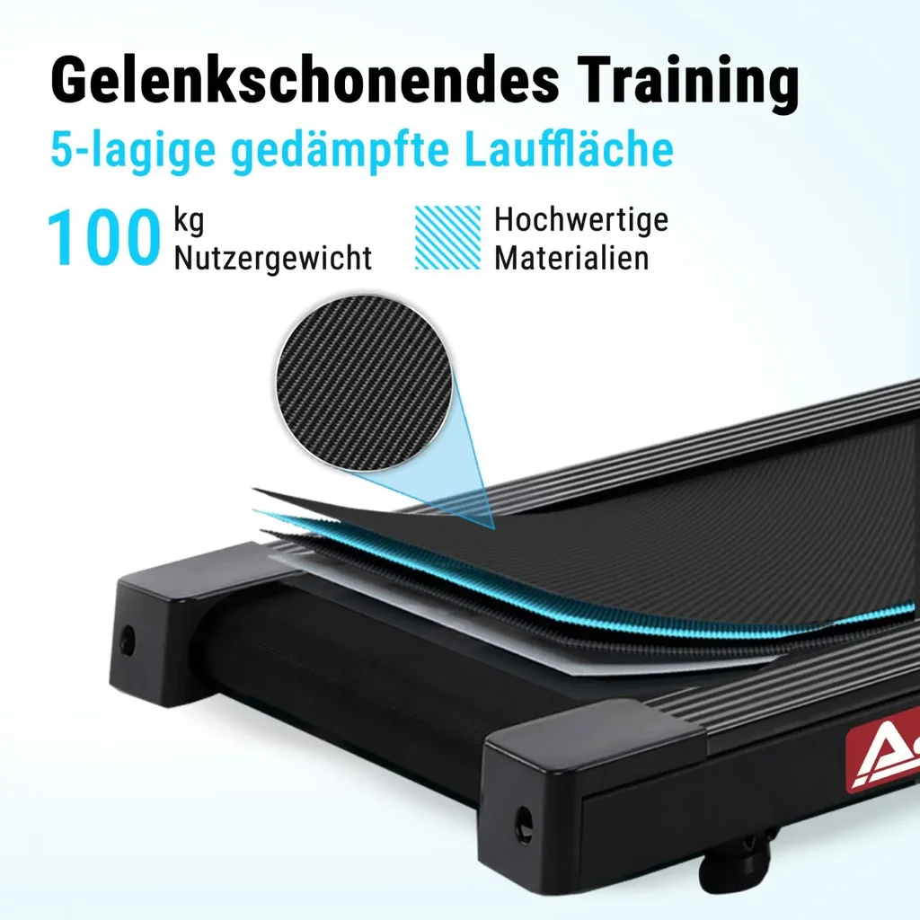 AsVIVA 2-in-1 – Walk & Run Treadmill T21 – compact design (3)