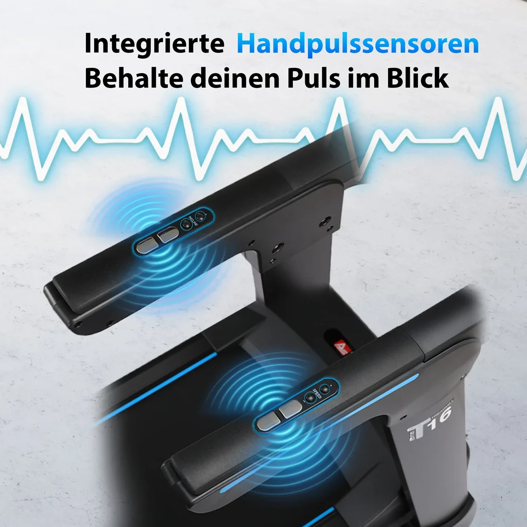 Laufband Smart Run T16 – Bluetooth Cardio Handpulssensoren