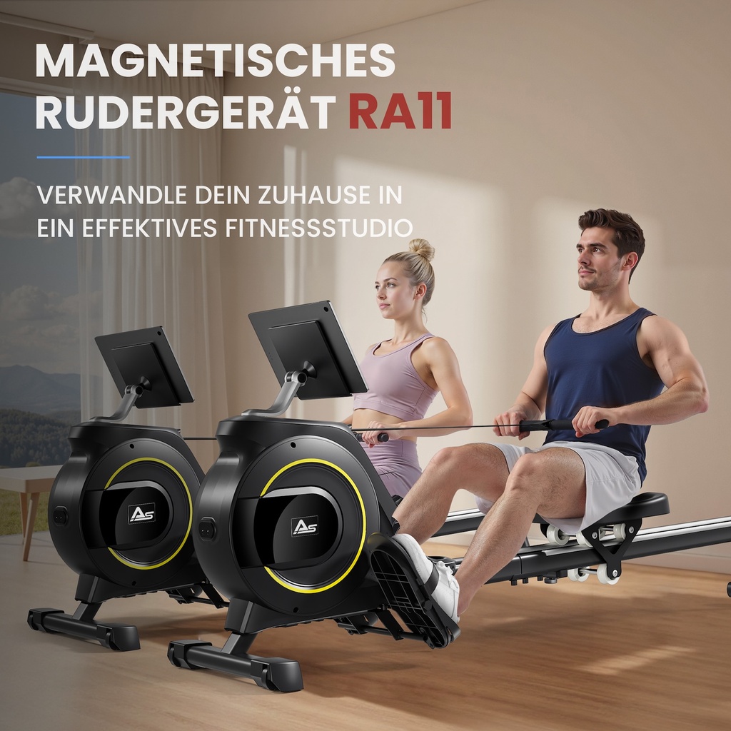 AsVIVA Rowing Machine RA11 Magnetic – Magnetic Brake System