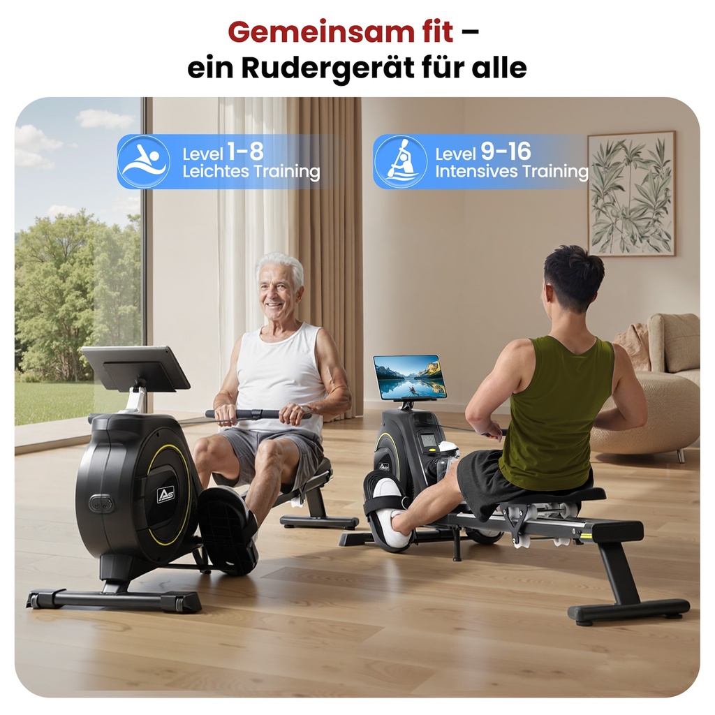 AsVIVA Rowing Machine RA11 Magnetic – Magnetic Brake System (5)