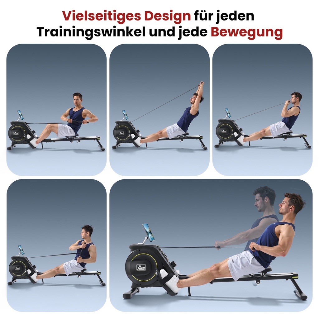 AsVIVA Rowing Machine RA11 Magnetic – Magnetic Brake System & Training